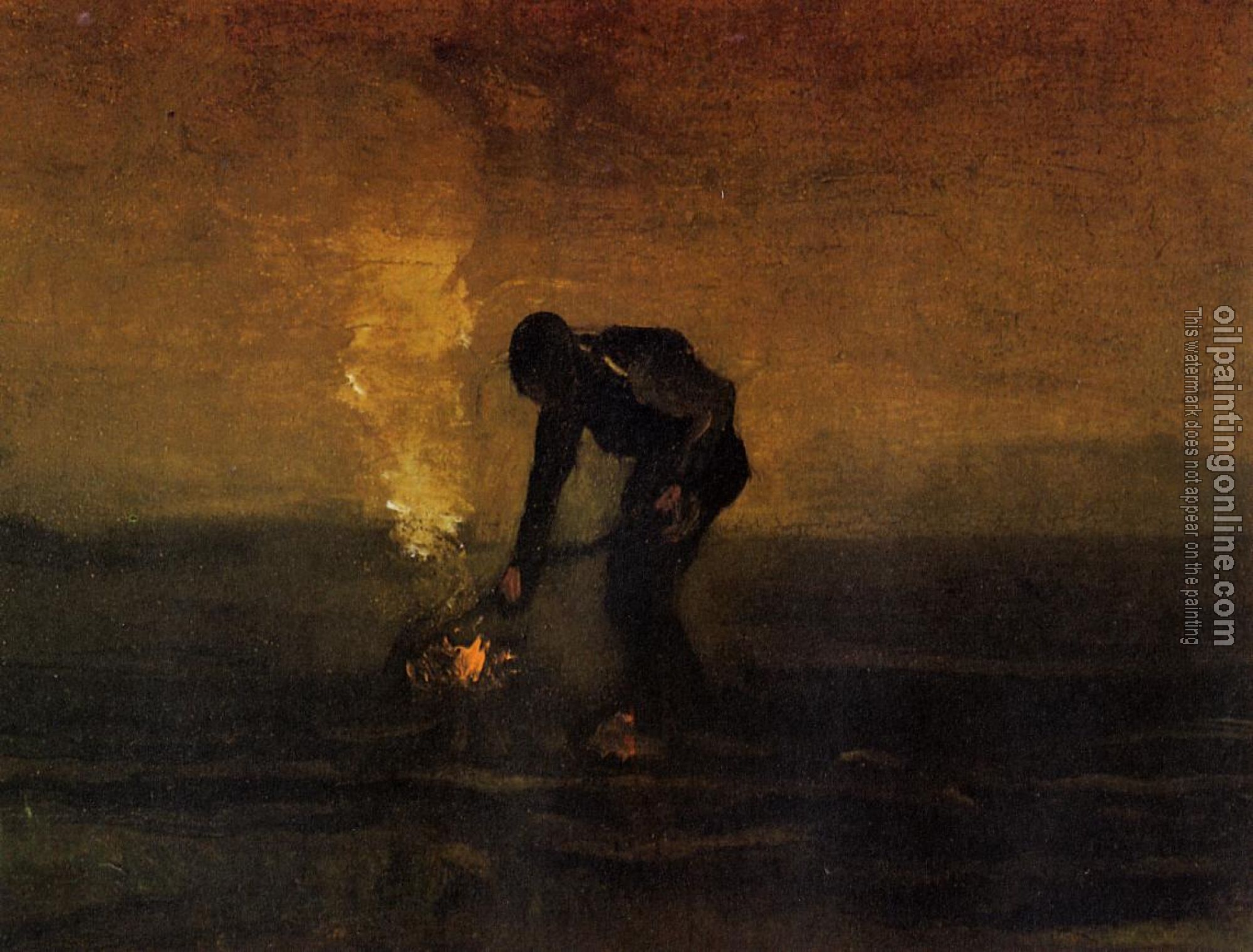 Gogh, Vincent van - Peasant Burning Weeds